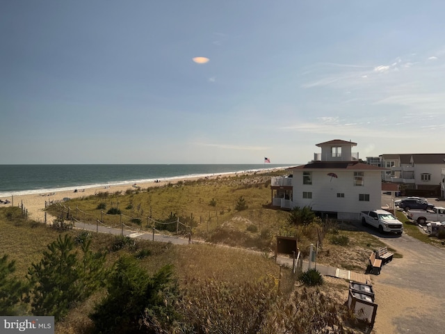 water view featuring a view of the beach