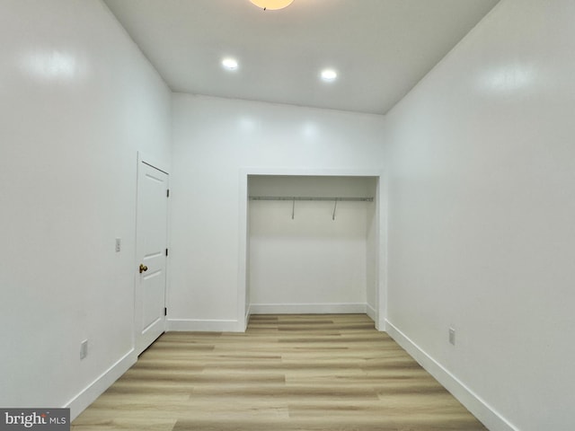 interior space featuring light hardwood / wood-style flooring