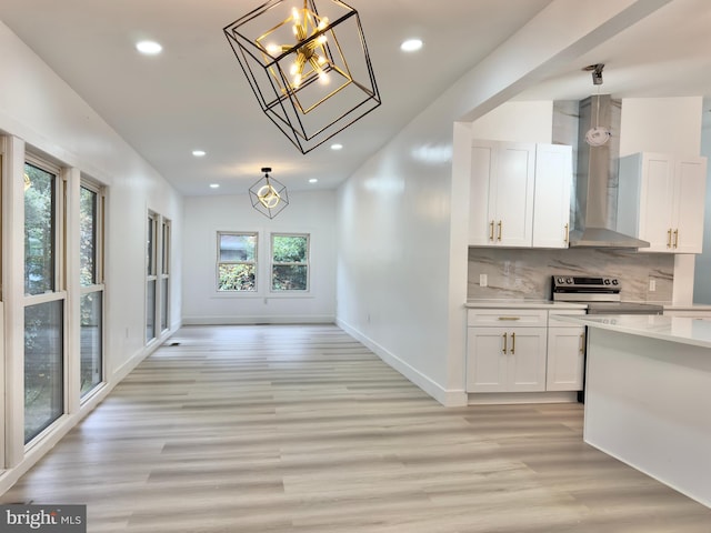 interior space featuring light hardwood / wood-style flooring