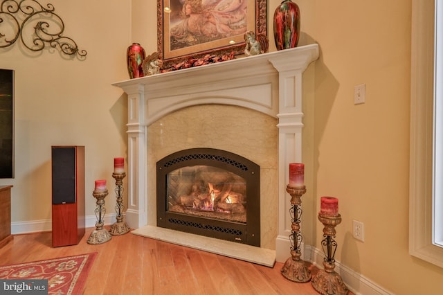 room details with wood-type flooring