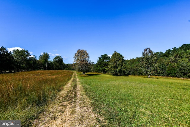 exterior space featuring a rural view