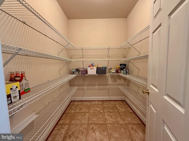 view of pantry