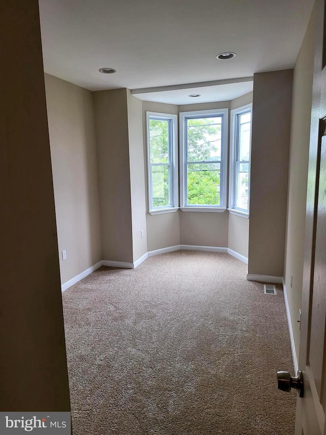 view of carpeted empty room