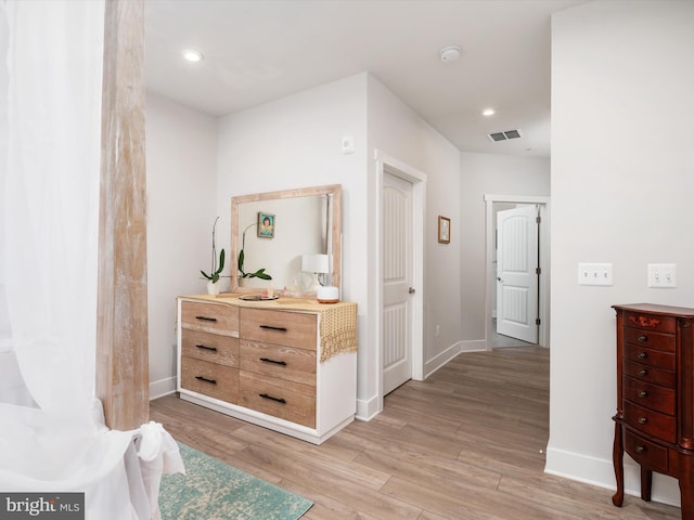 hall featuring hardwood / wood-style flooring