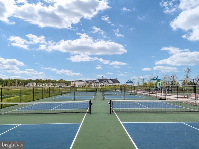 view of tennis court