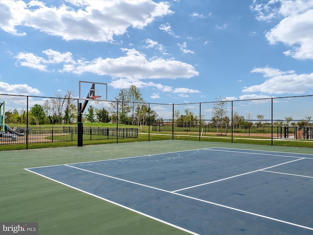 view of basketball court