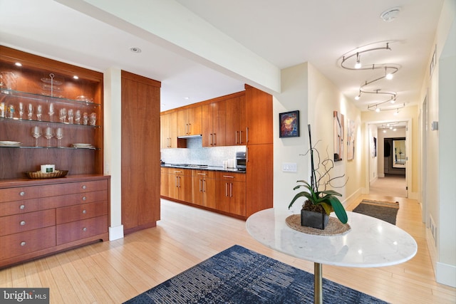 interior space featuring light hardwood / wood-style flooring