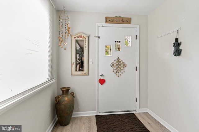 interior space featuring light hardwood / wood-style floors