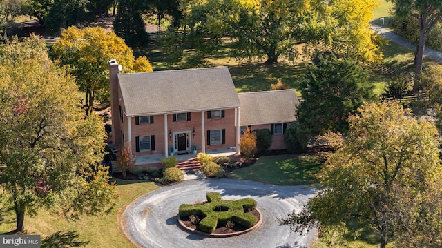 birds eye view of property