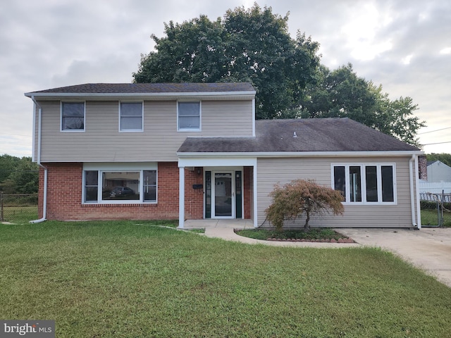 front of property with a front yard