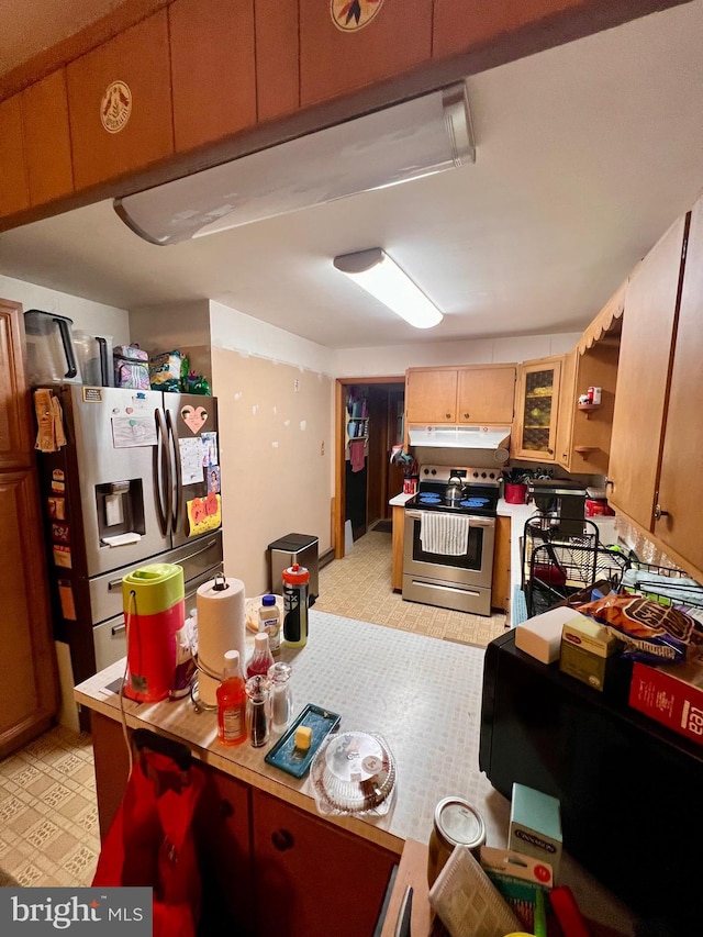 kitchen featuring stainless steel appliances