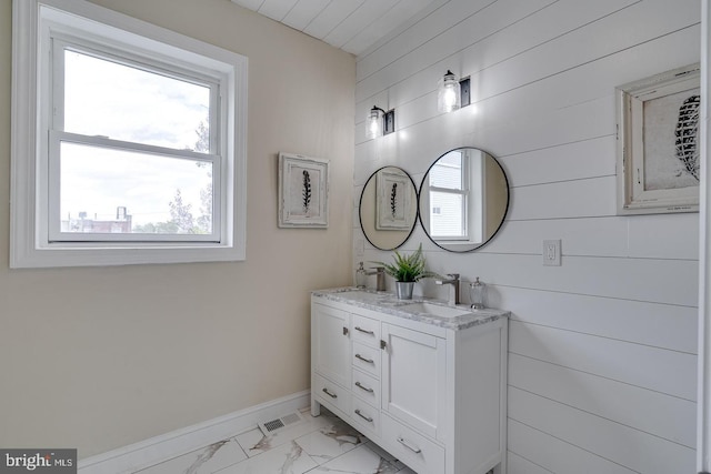 bathroom featuring vanity