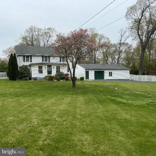 exterior space with a front yard