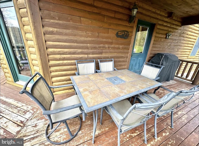 view of patio / terrace with a deck