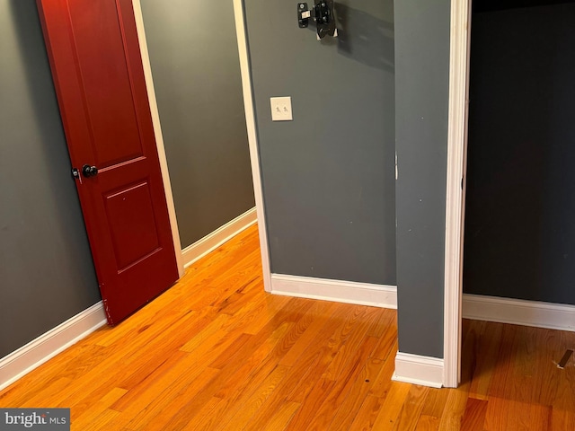 hallway featuring light hardwood / wood-style floors