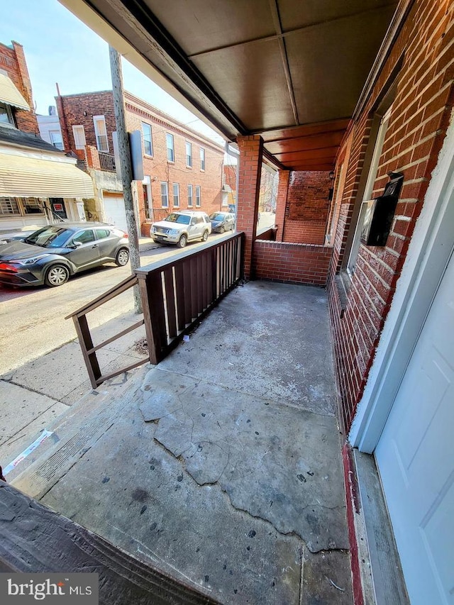 view of patio / terrace with a porch