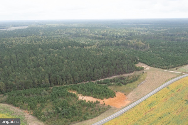 drone / aerial view with a rural view