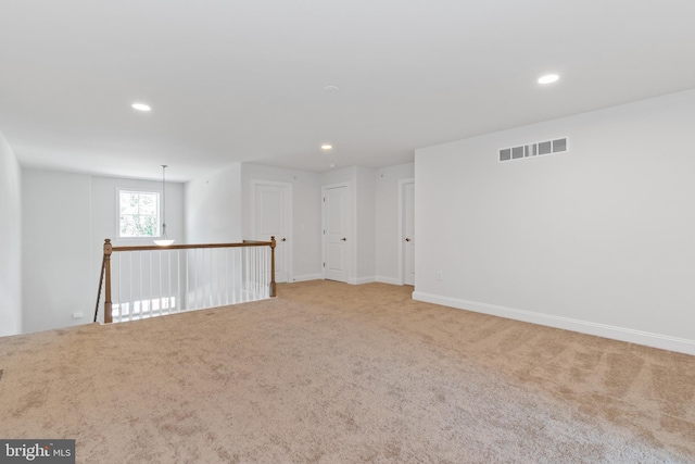 view of carpeted empty room