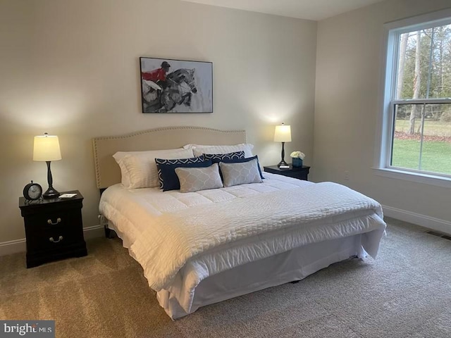 bedroom with carpet flooring