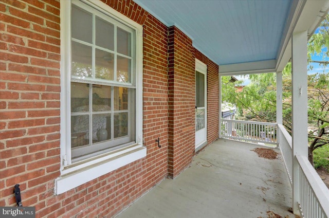 view of patio with covered porch