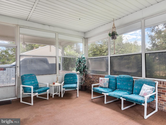 view of sunroom / solarium