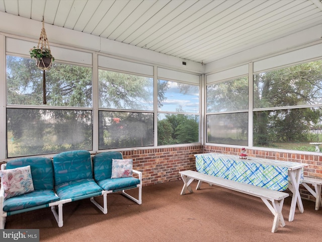 view of sunroom / solarium