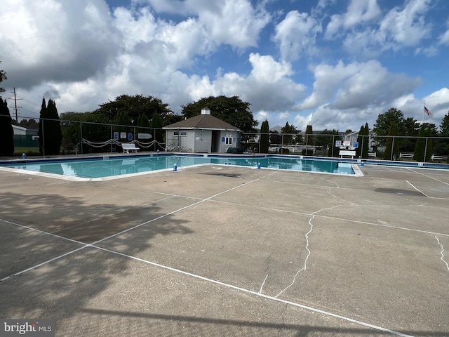 view of pool