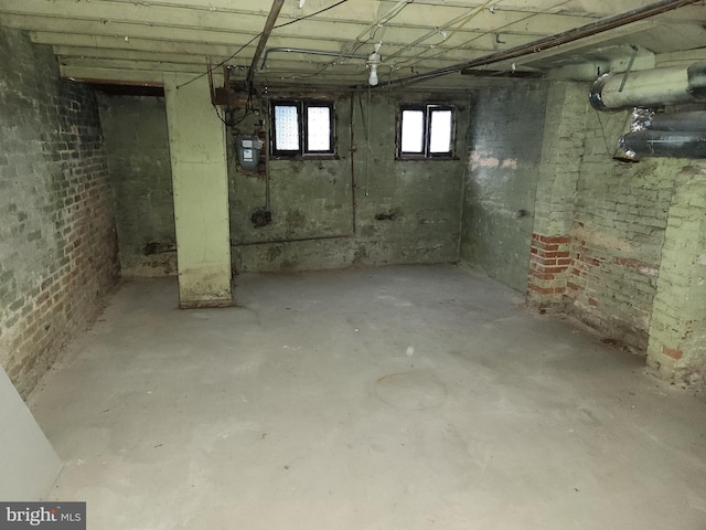 view of basement