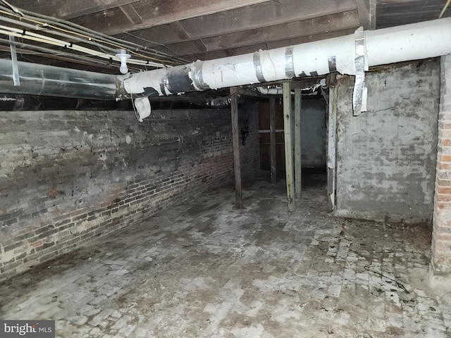 view of basement