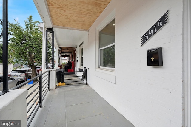 view of patio / terrace featuring a porch