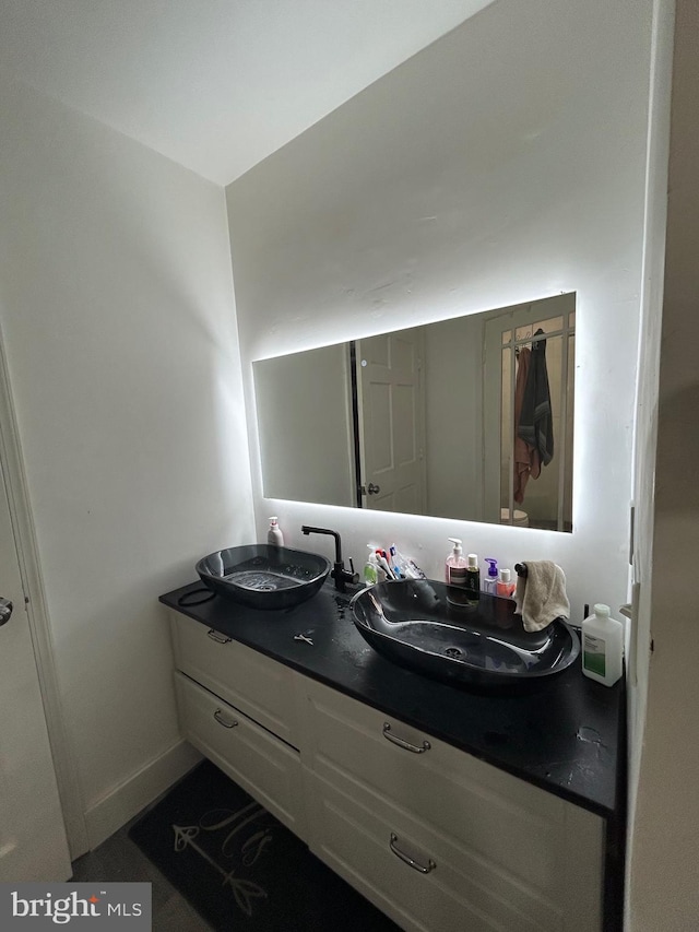 bathroom featuring vanity