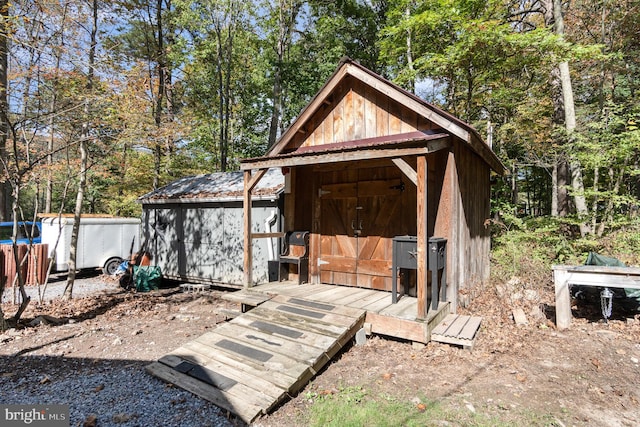 view of outbuilding