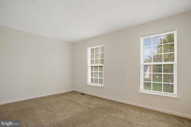 view of carpeted empty room