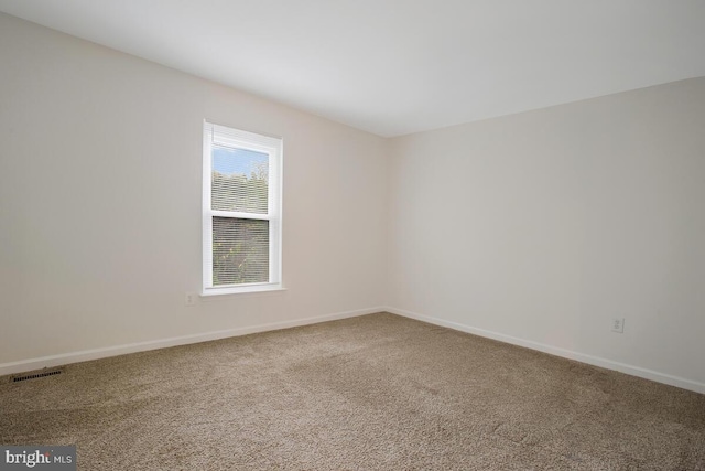 spare room with carpet