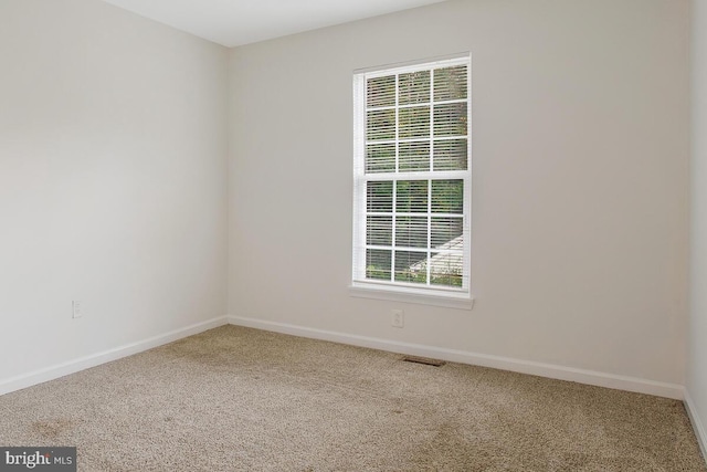 view of carpeted empty room