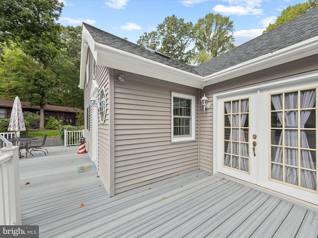 view of deck