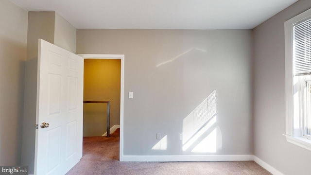 view of carpeted empty room