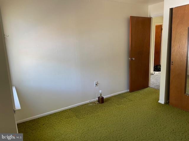 view of carpeted empty room