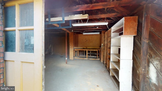 miscellaneous room with concrete flooring