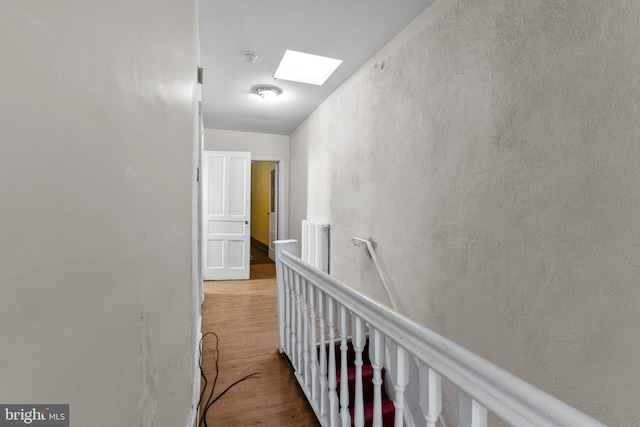 hall featuring wood-type flooring