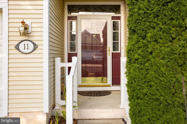 view of entrance to property