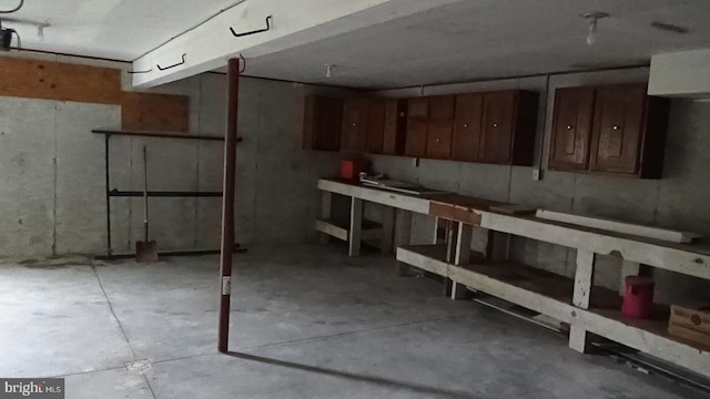 view of basement