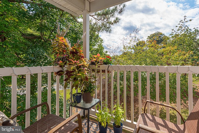 view of balcony