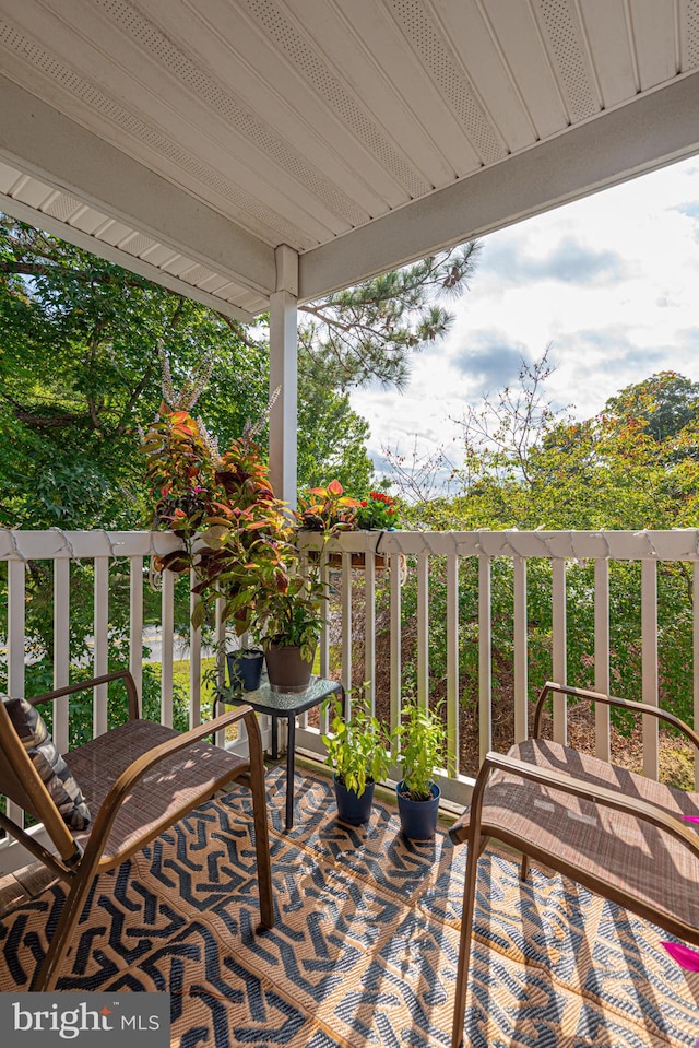 view of balcony