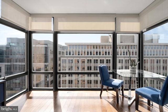 sunroom / solarium featuring plenty of natural light