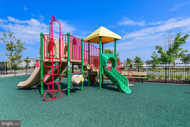 view of jungle gym