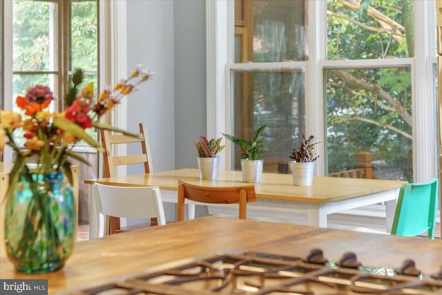 view of dining area