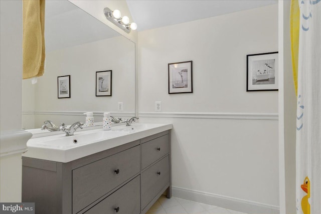 bathroom with vanity