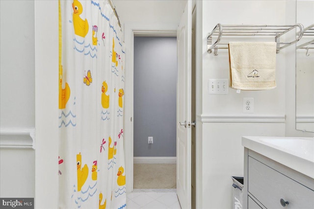 bathroom featuring vanity