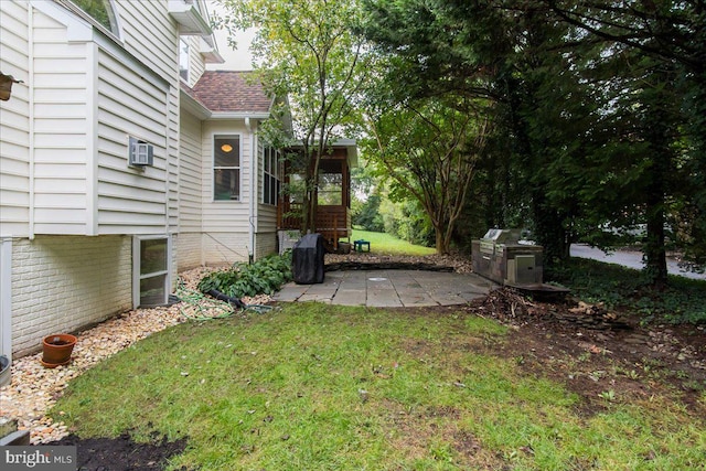 view of yard with a patio